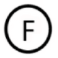 Czyścić w czteroetylenie lub beznzenie - litera F w kółku (oznaczenia prania)
